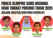 5 Siswa lolos OSN tingkat provinsi tahun 2025