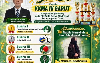 MAN 4 Garut Sabet Medali Emas Tingkat Kabupaten Dalam Ajang PORSENI, Siap Tanding di Tingkat Provinsi